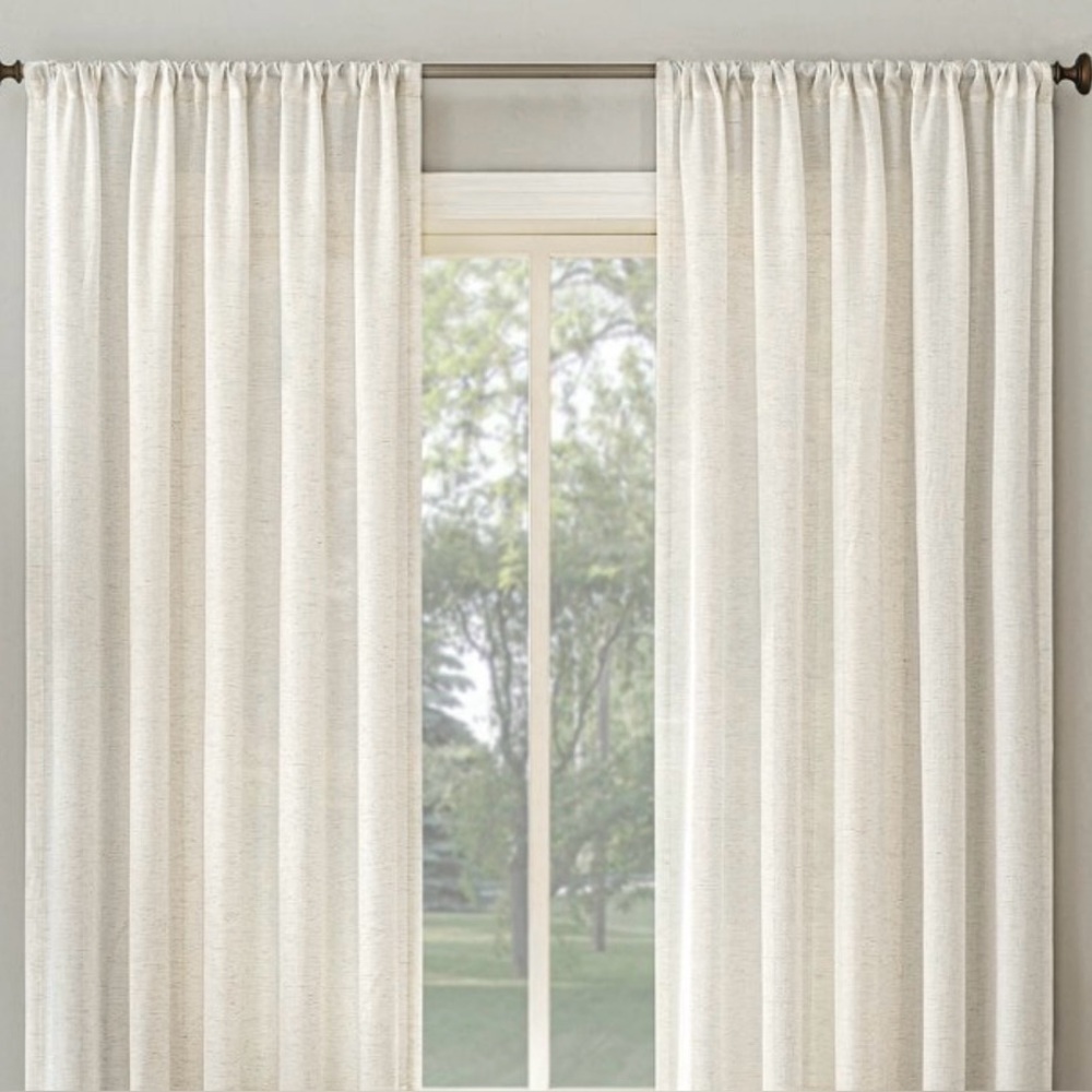 Six(6) Amalfi Rod Pocket Curtain Panels No.918 Light Filtering/SemiSheer 54"x63"
